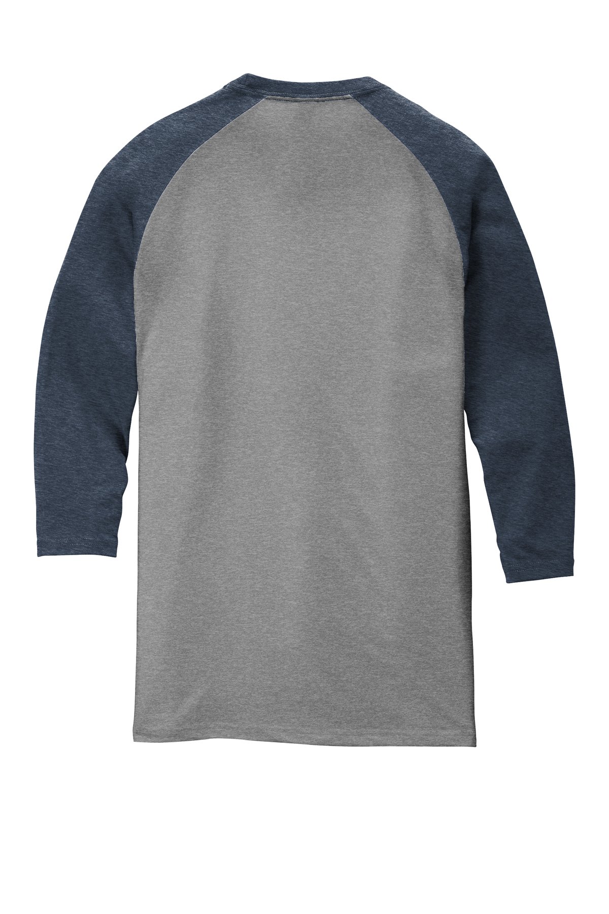 District ® Perfect Tri ® Raglan DM136 02 District navy and grey 3/4-sleeve raglan