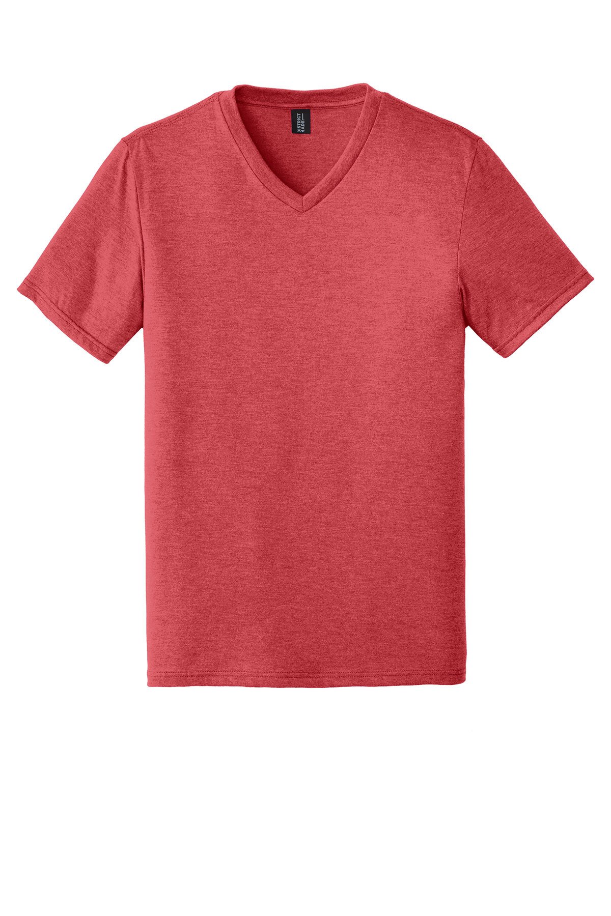 District ® Perfect Tri ® V-Neck Tee DT1350 01 District v-neck red tee