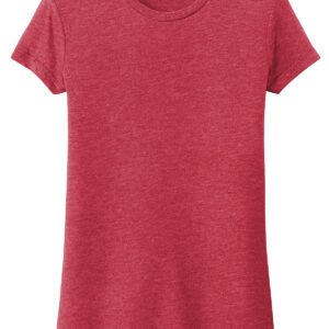 District woman red tee