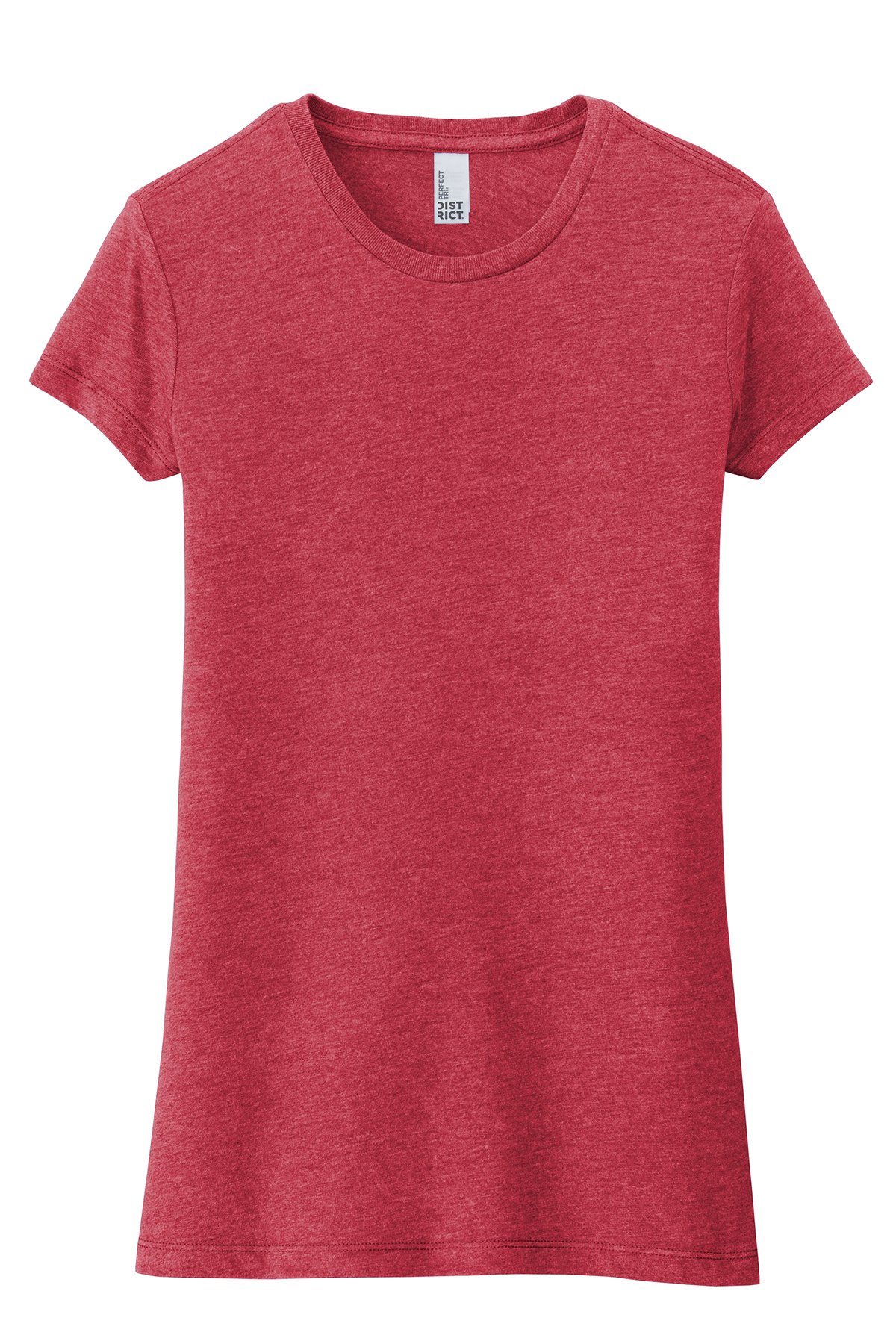 District ® Women’s Fitted Perfect Tri ® Tee DT155 01 District woman red tee