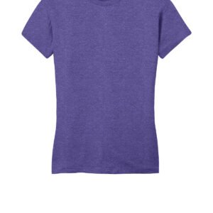 District woman fitted purple tee