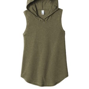 District women sleeveless green hoodie