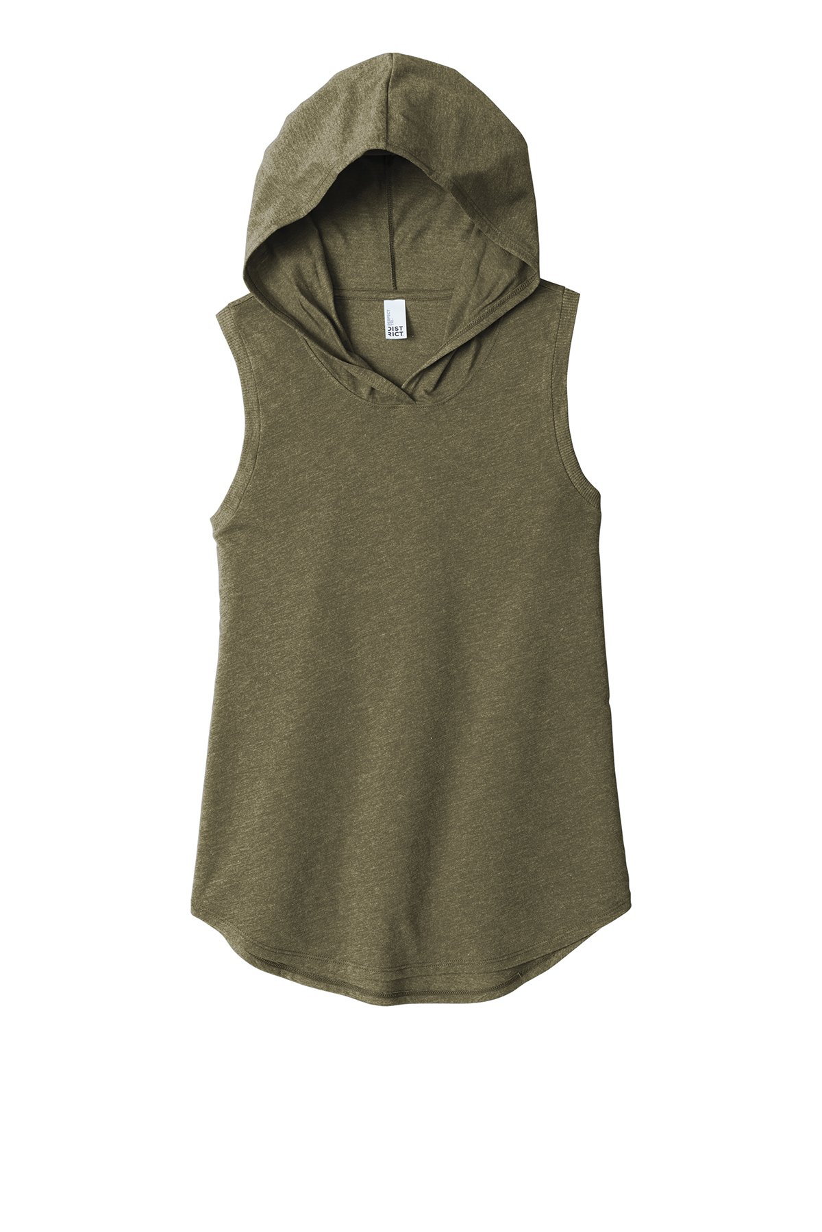District ® Women’s Perfect Tri ® Sleeveless Hoodie DT1375 01 District women sleeveless green hoodie