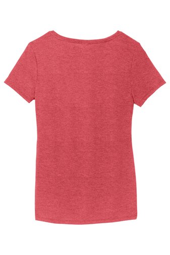District ® Women’s Perfect Tri ® V-Neck Tee DM1350L 05 District woman V-Neck red t-shirt
