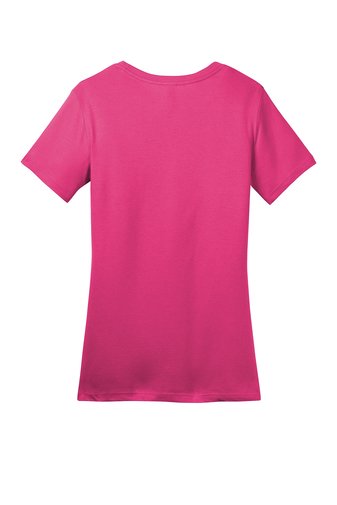 District ® Women’s Perfect Weight ® Tee DM104L 02 District women fuchsia t-shirt