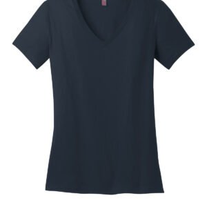 District woman v-neck navy tee