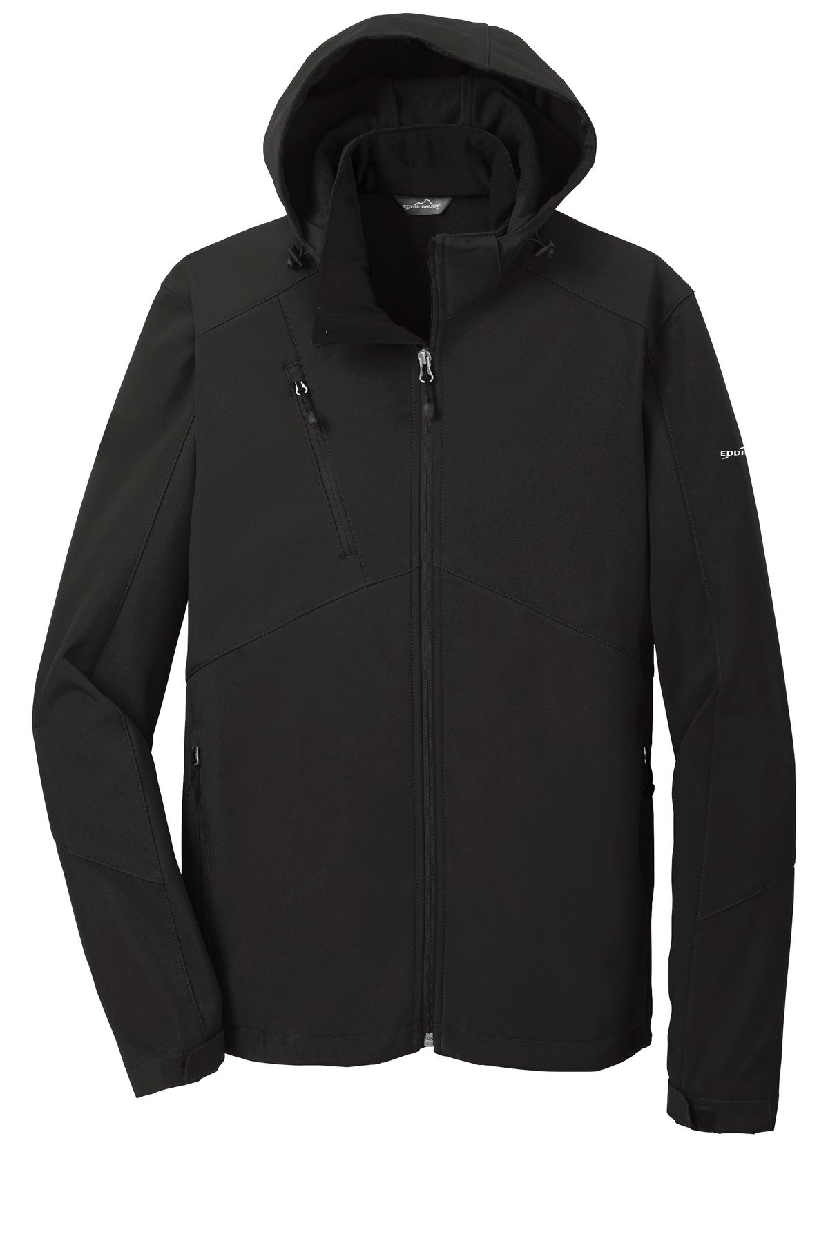 EB536_black_flat_front Eddie Bauer Hooded Soft Shell Parka