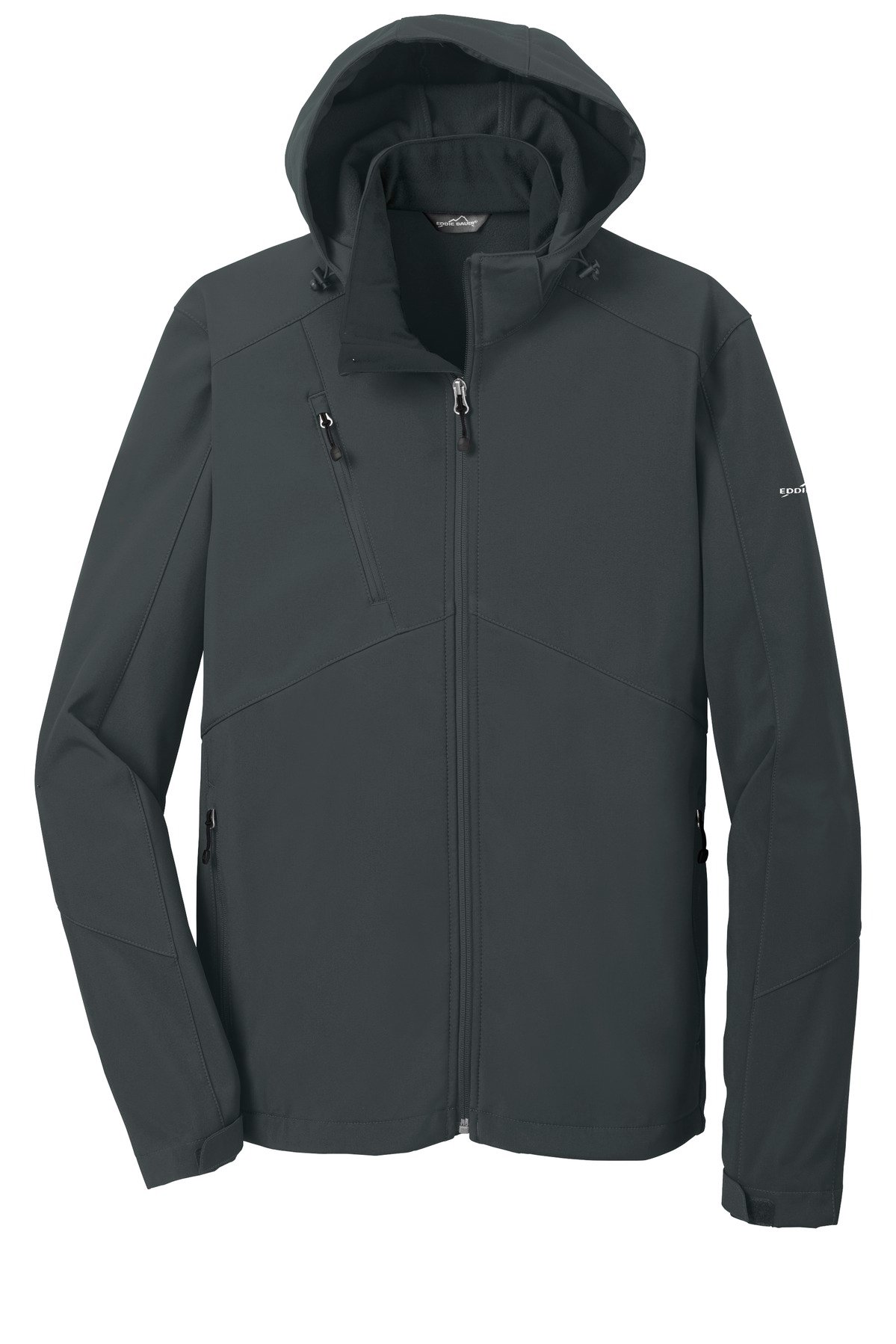 EB536_greysteel_flat_front Eddie Bauer Hooded Soft Shell Parka