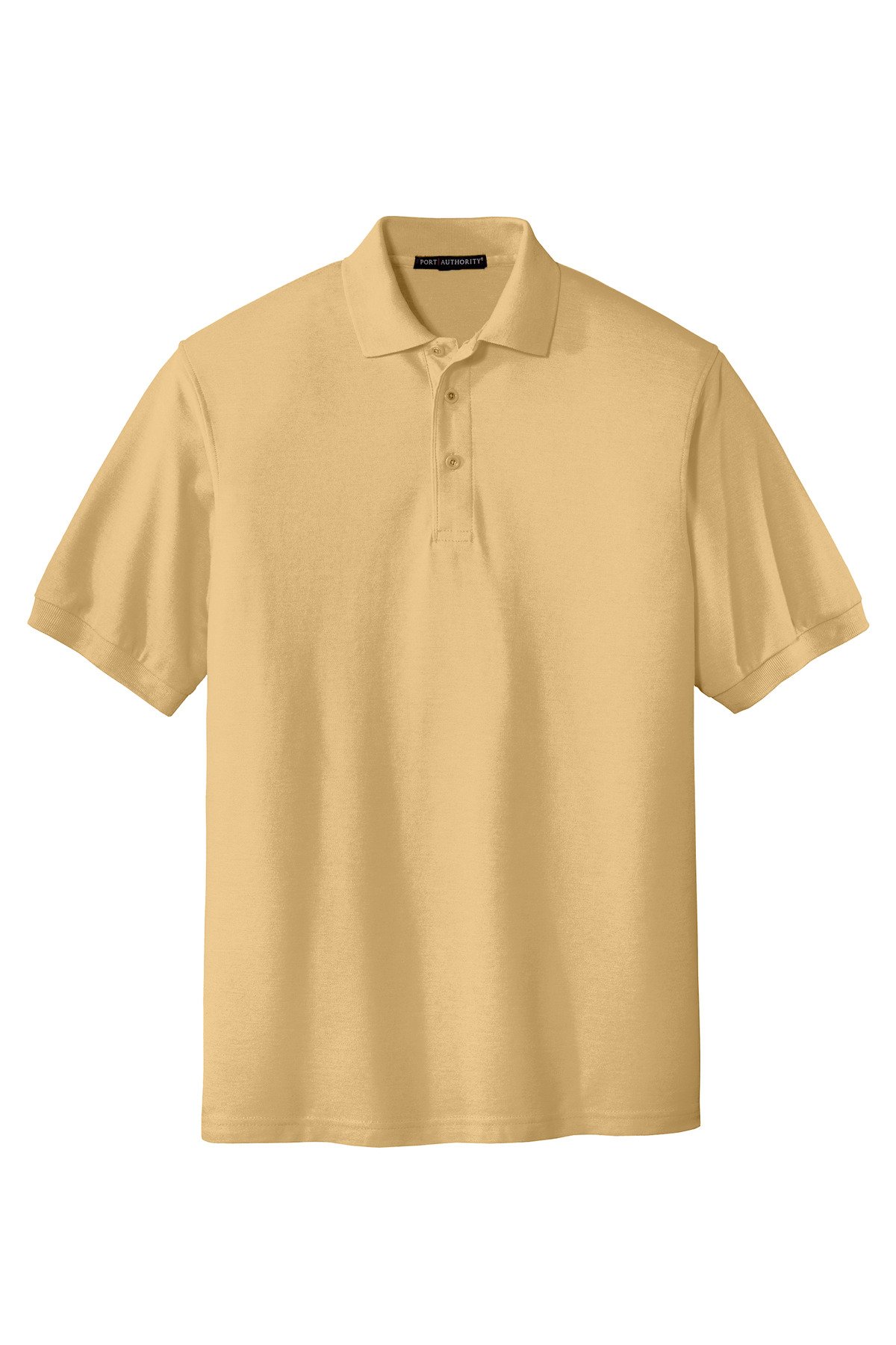K500_banana_flat_front Port Authority Extended Size Silk Touch Polo