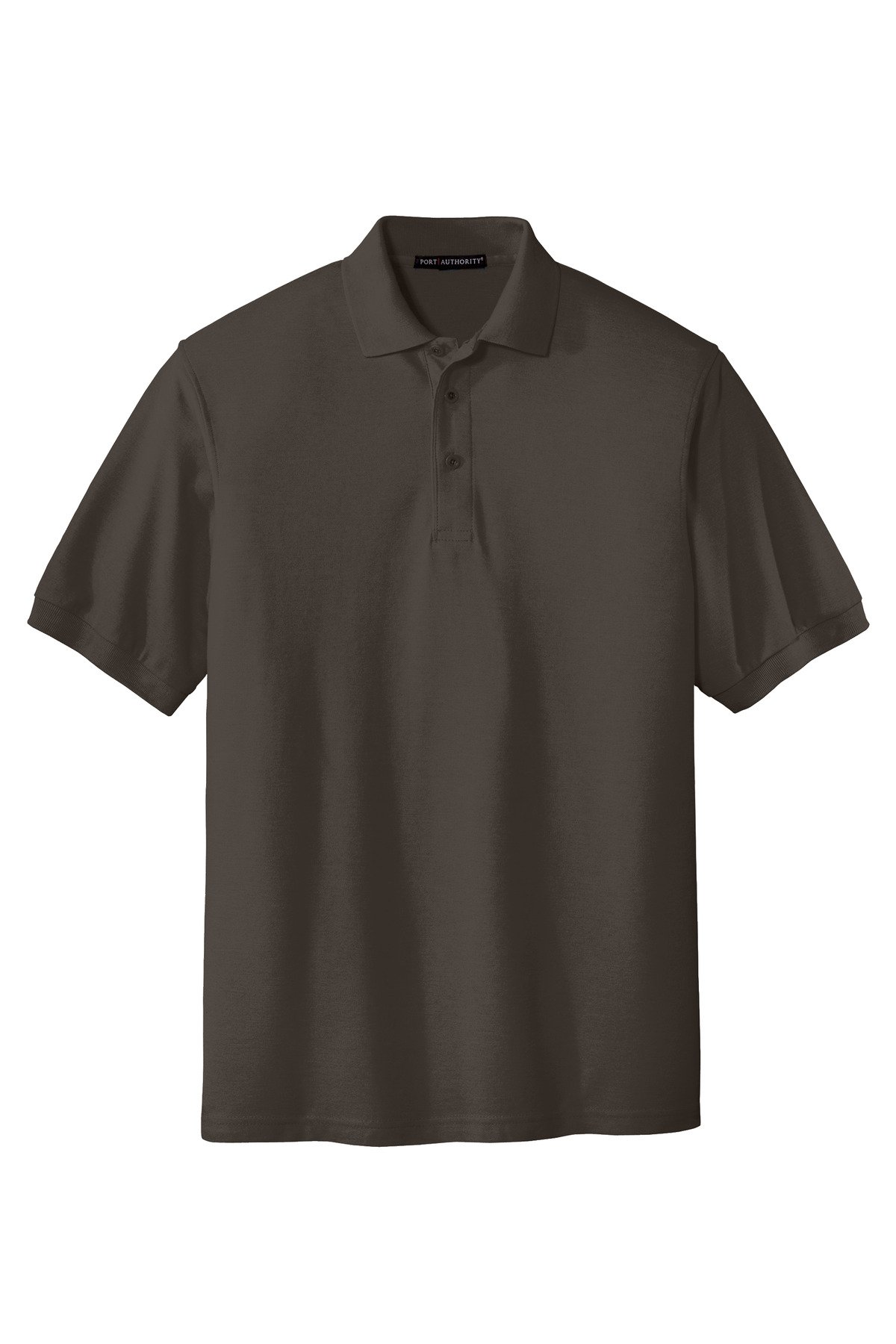 K500_bark_flat_front Port Authority Extended Size Silk Touch Polo