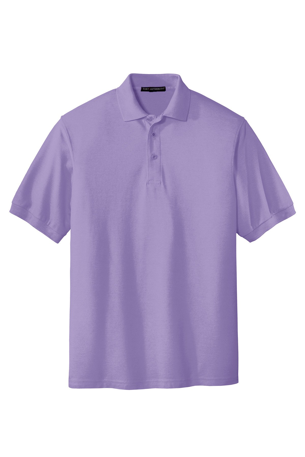K500_brightlavender_flat_front Port Authority Extended Size Silk Touch Polo