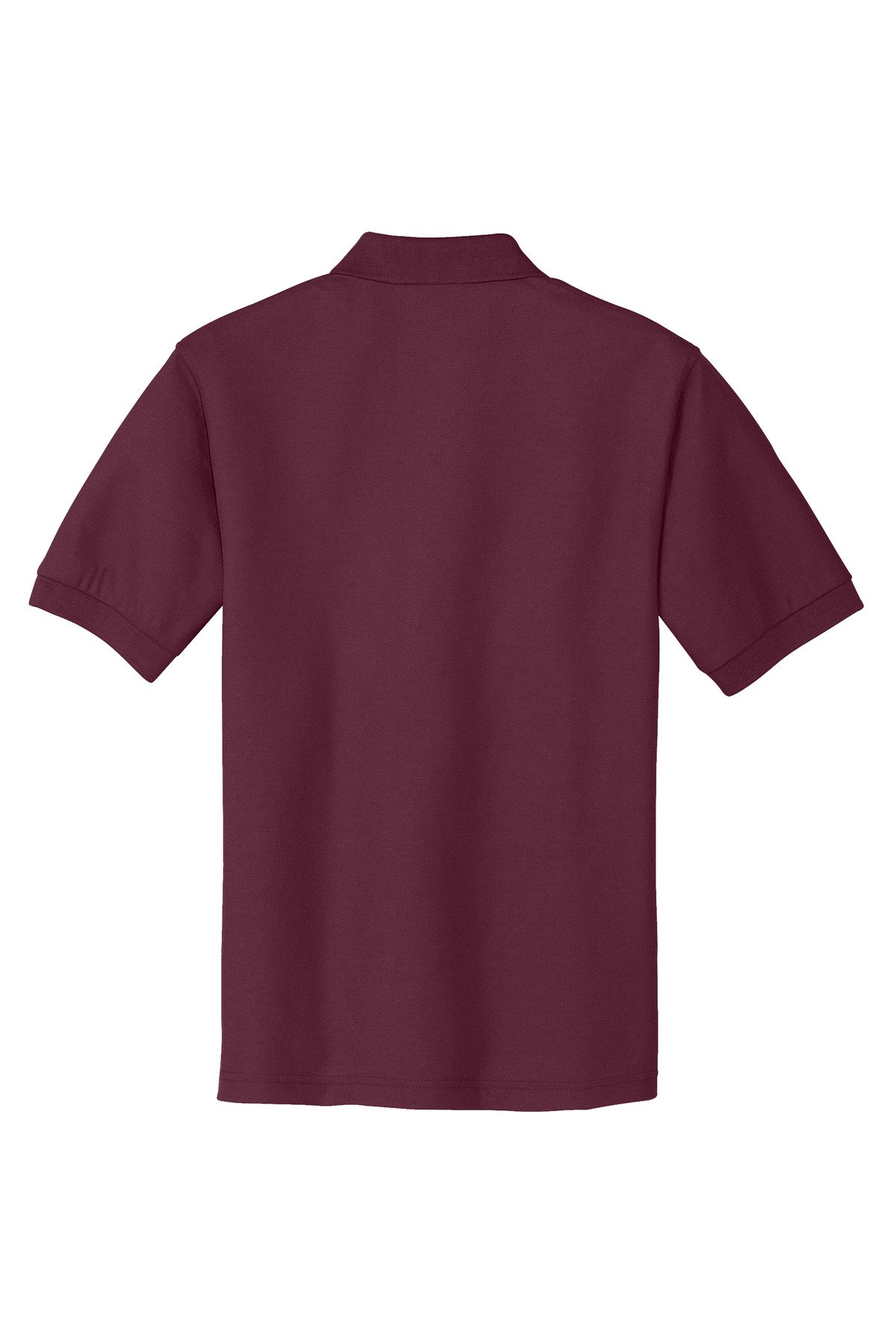 K500_burgundy_flat_back Port Authority Extended Size Silk Touch Polo