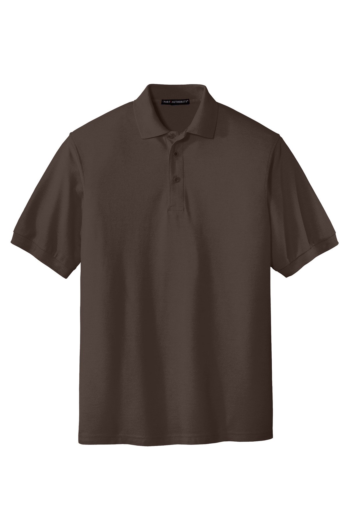 K500_coffeebean_flat_front Port Authority Extended Size Silk Touch Polo