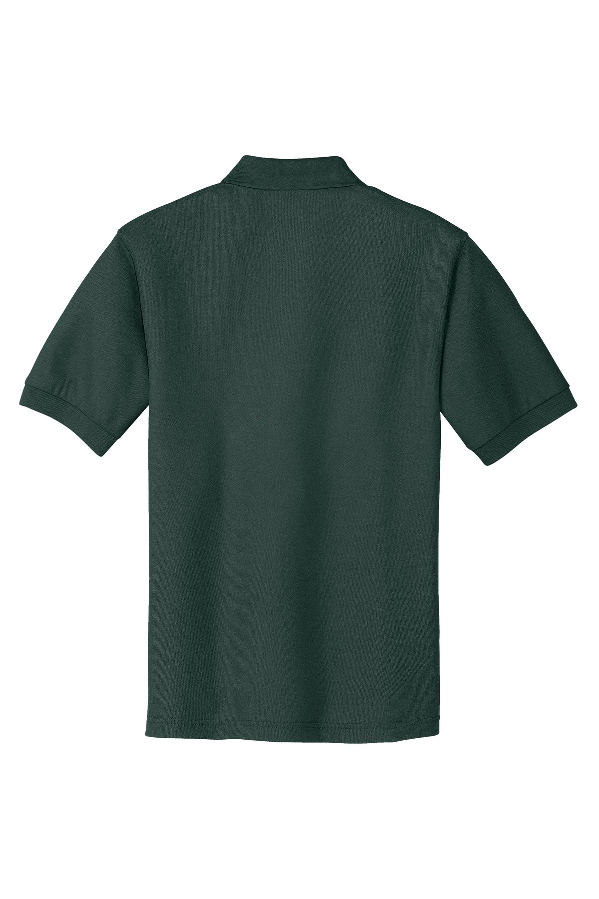 K500_darkgreen_flat_back Port Authority Extended Size Silk Touch Polo