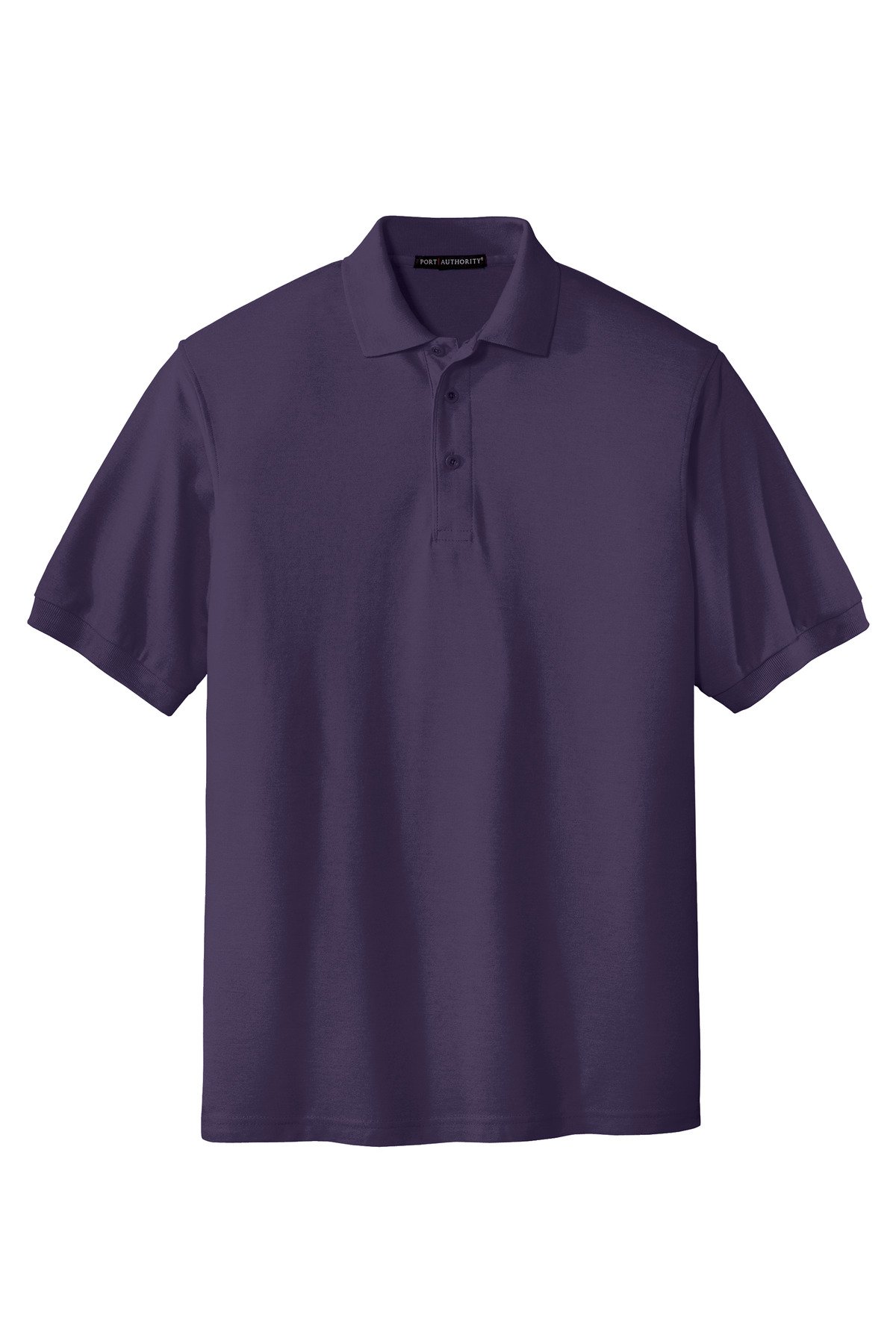 K500_eggplant_flat_front Port Authority Extended Size Silk Touch Polo
