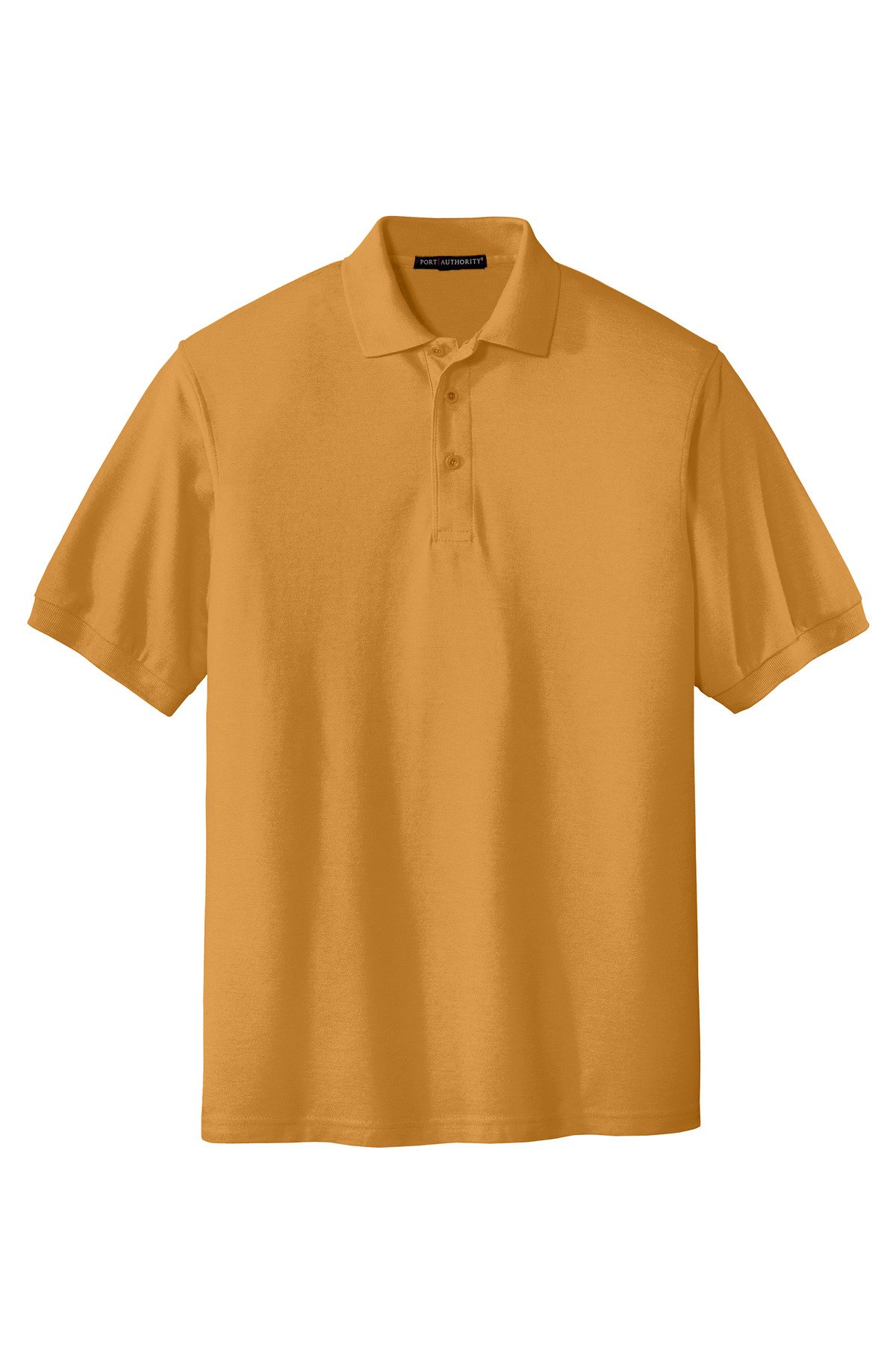 K500_gold_flat_front Port Authority Extended Size Silk Touch Polo