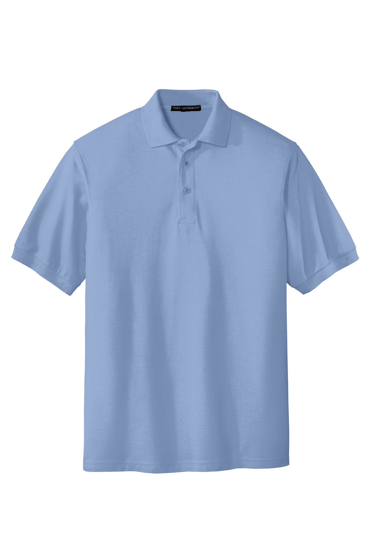 K500_lightblue_flat_front Port Authority Extended Size Silk Touch Polo