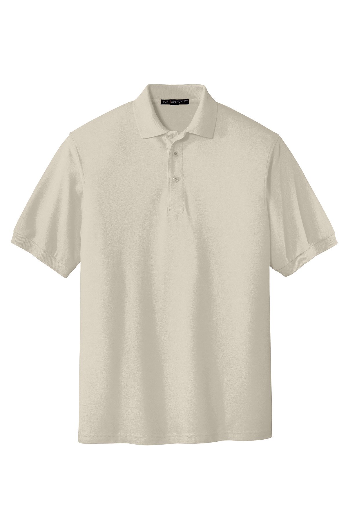K500_lightstone_flat_front Port Authority Extended Size Silk Touch Polo