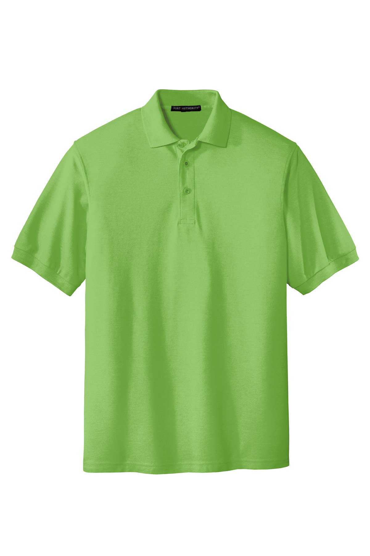 K500_lime_flat_front Port Authority Extended Size Silk Touch Polo