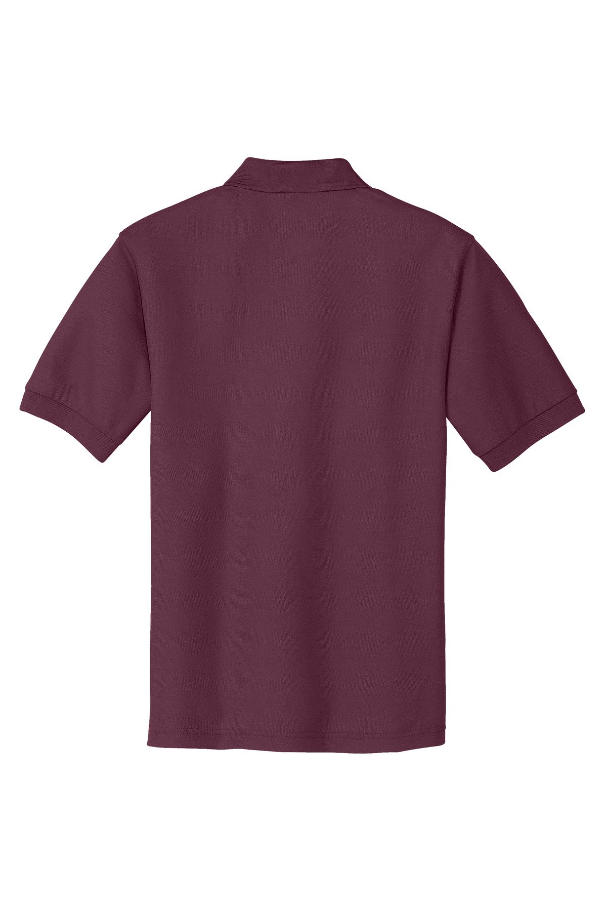 K500_maroon_flat_back Port Authority Extended Size Silk Touch Polo