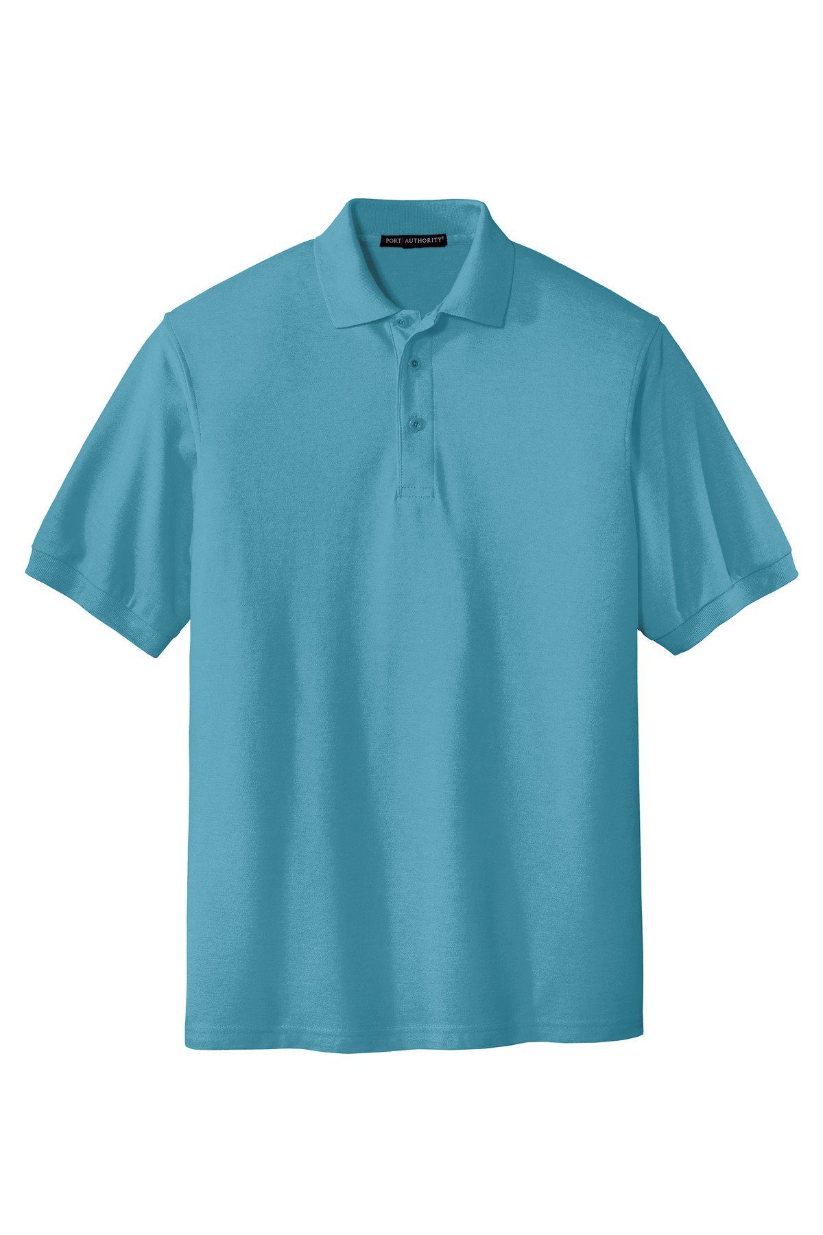 K500_mauiblue_flat_front Port Authority Extended Size Silk Touch Polo