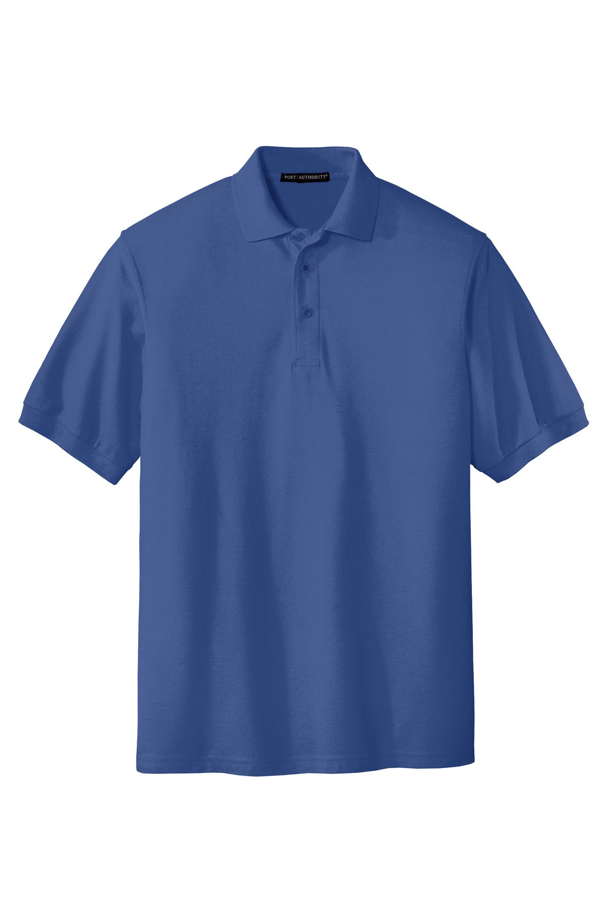 K500_mediterraneanblue_flat_front Port Authority Extended Size Silk Touch Polo