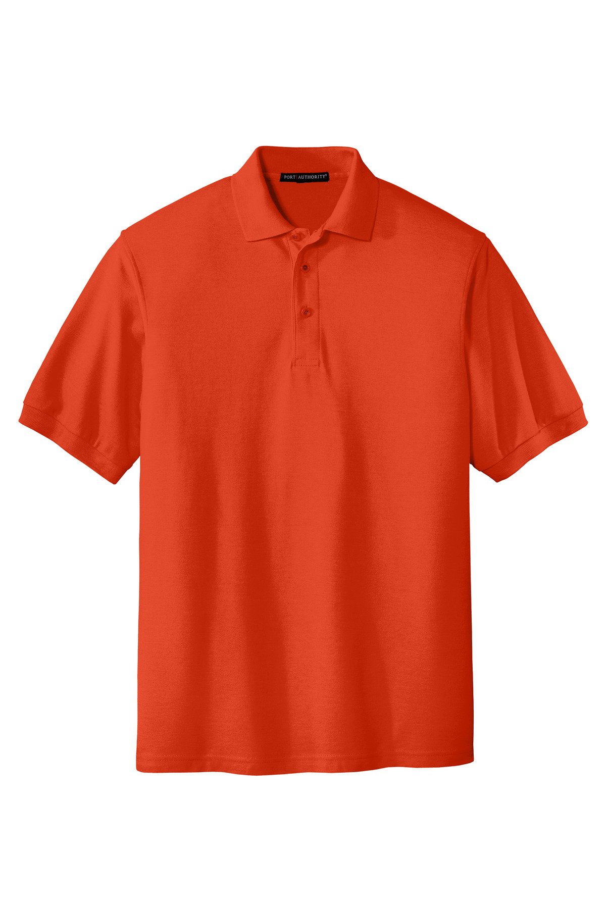 K500_orange_flat_front Port Authority Extended Size Silk Touch Polo