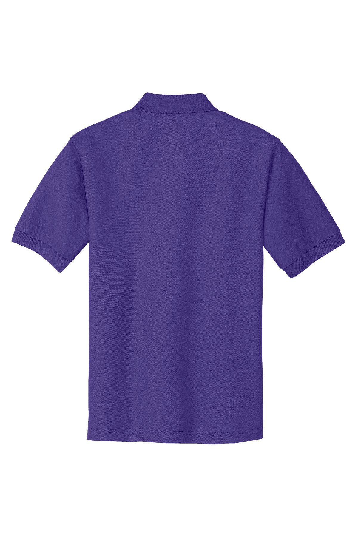 K500_purple_flat_back Port Authority Extended Size Silk Touch Polo