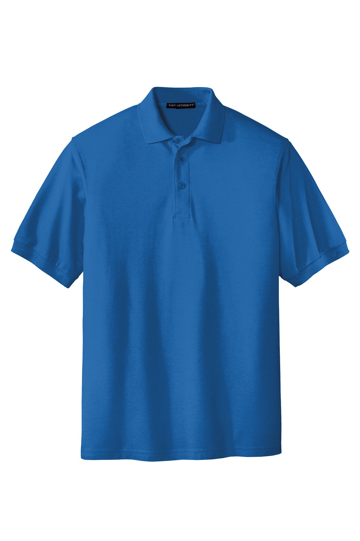 K500_strongblue_flat_front Port Authority Extended Size Silk Touch Polo