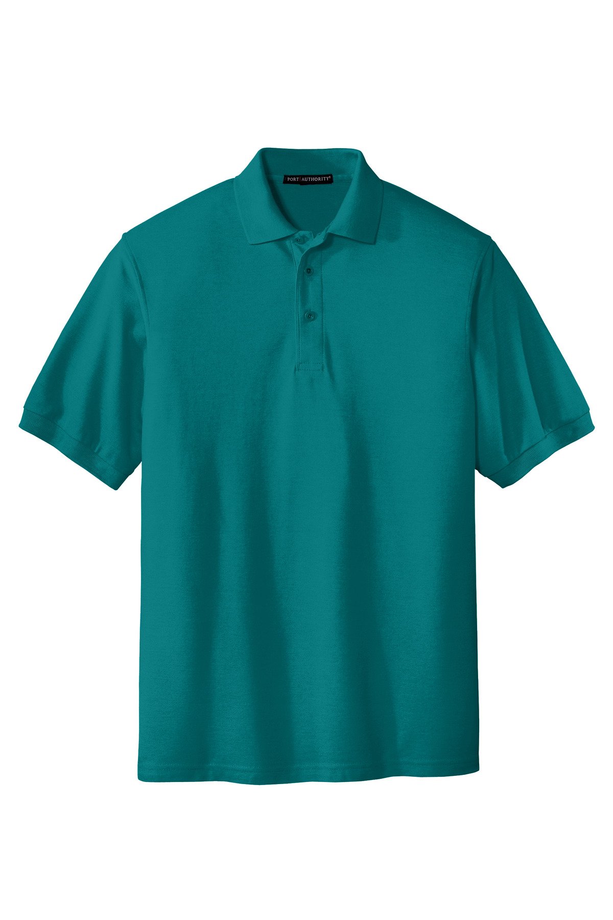 K500_tealgreen_flat_front Port Authority Extended Size Silk Touch Polo
