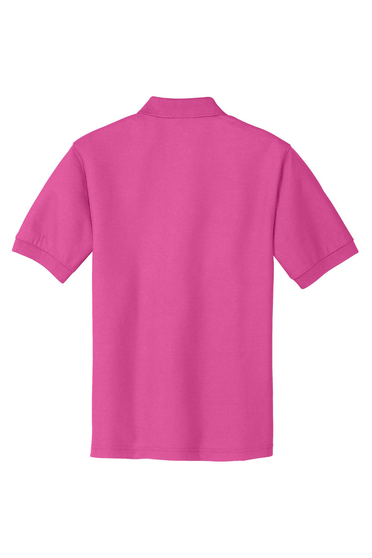 K500_tropicalpink_flat_back Port Authority Extended Size Silk Touch Polo