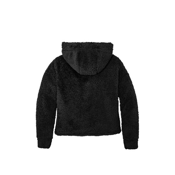 Port Authority Ladies Cozy Fleece Hoodie. black b Port Authority Ladies Cozy Fleece Hoodie