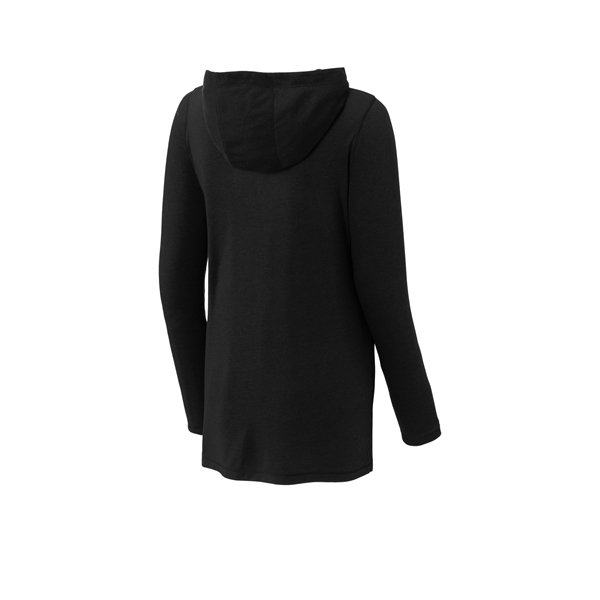 Sport-Tek Ladies PosiCharge Tri-Blend Wicking Long Sleeve...blackb Sport-Tek Ladies PosiCharge Tri-Blend Wicking Long Sleeve