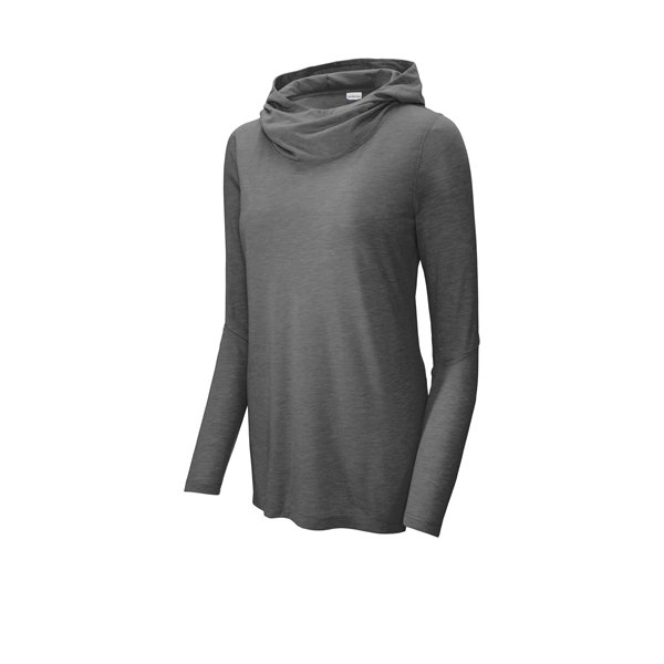 Sport-Tek Ladies PosiCharge Tri-Blend Wicking Long Sleeve...darkgrey Sport-Tek Ladies PosiCharge Tri-Blend Wicking Long Sleeve