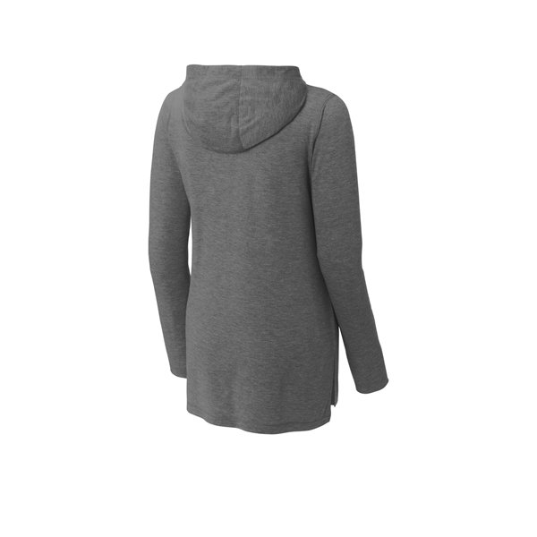Sport-Tek Ladies PosiCharge Tri-Blend Wicking Long Sleeve...darkgreyb Sport-Tek Ladies PosiCharge Tri-Blend Wicking Long Sleeve