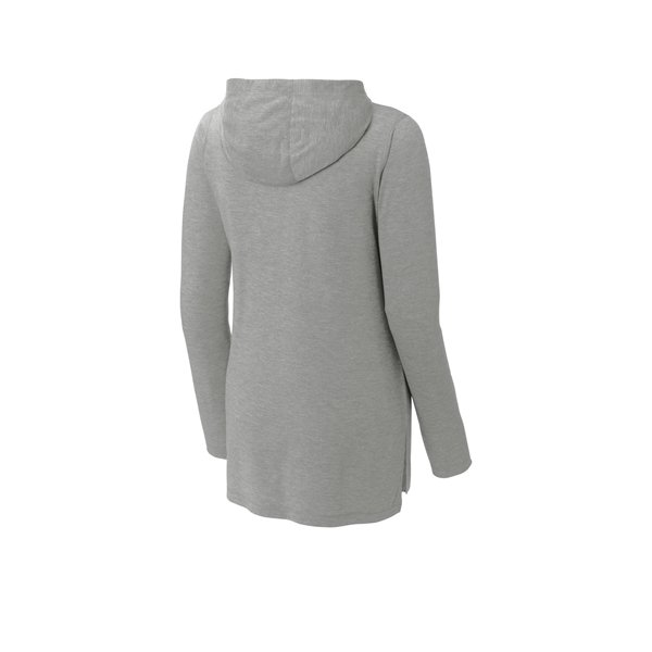 Sport-Tek Ladies PosiCharge Tri-Blend Wicking Long Sleeve...ligth grey b Sport-Tek Ladies PosiCharge Tri-Blend Wicking Long Sleeve