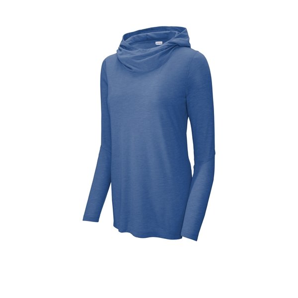 Sport-Tek Ladies PosiCharge Tri-Blend Wicking Long Sleeve...royal Sport-Tek Ladies PosiCharge Tri-Blend Wicking Long Sleeve