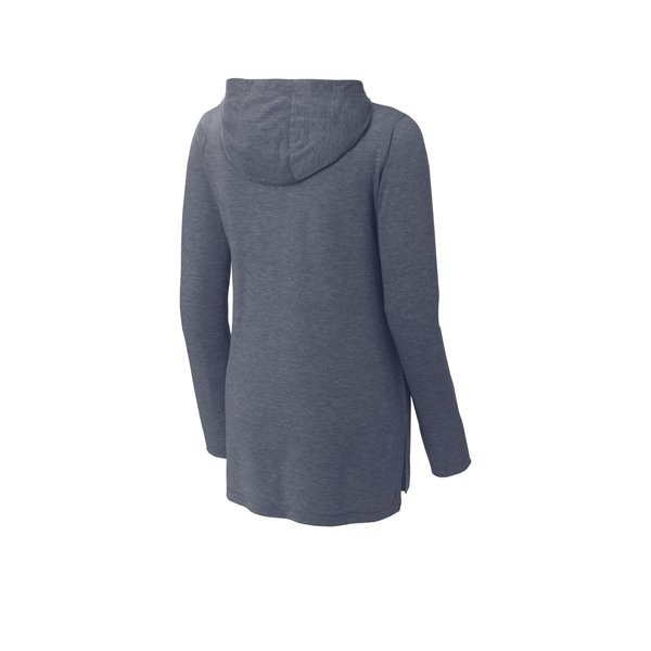 Sport-Tek Ladies PosiCharge Tri-Blend Wicking Long Sleeve...truenavyb Sport-Tek Ladies PosiCharge Tri-Blend Wicking Long Sleeve