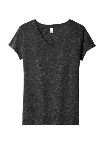 District ® Women’s Medal V-Neck Tee DT664 back front District ® Women’s Medal V-Neck Tee DT664